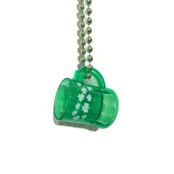 St Patricks Day Party Pack Beads Button Shot Glass - Picture 2 of 6